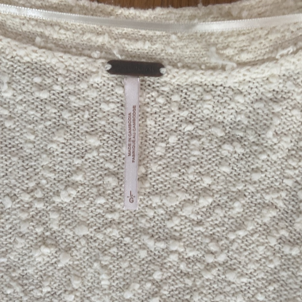 NEW Free People Found My Friend Cardi in Cream - Picture 9 of 10